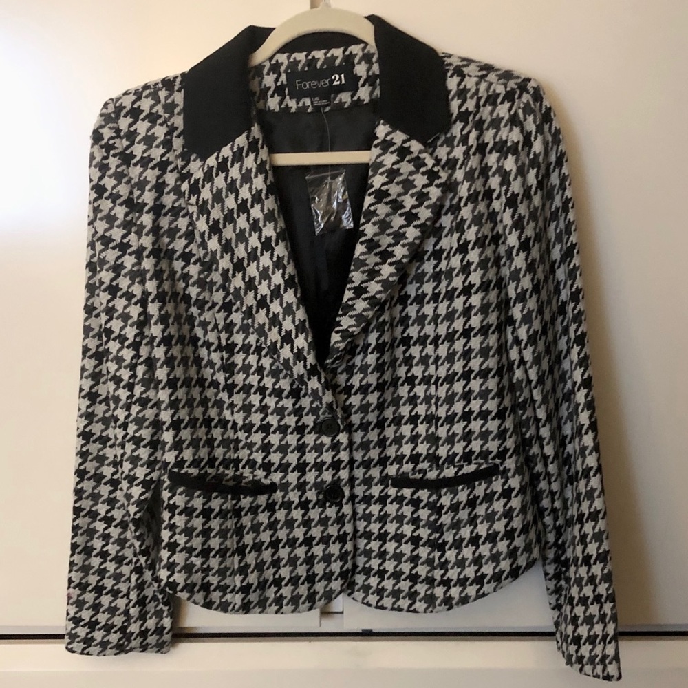 NWOT Forever 21 Houndstooth Blazer
